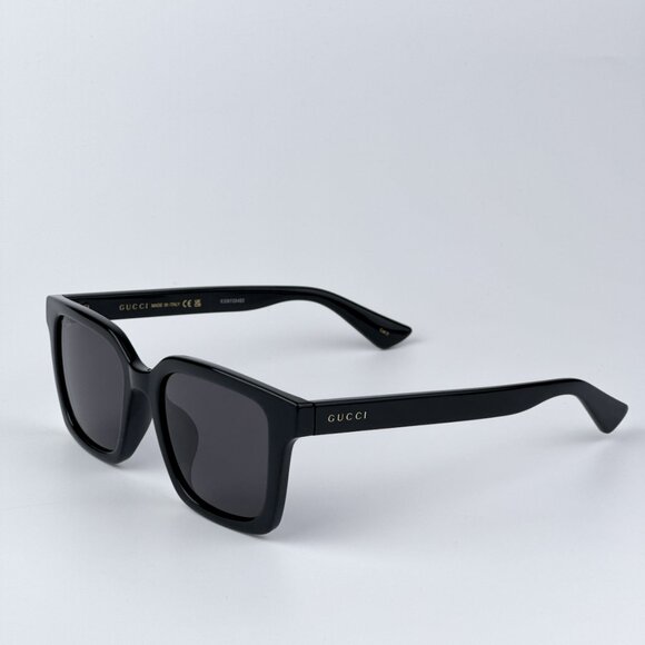 Gucci GG1582SK 001 BRAND NEW Sunglasses Black Grey Women Square main image 5